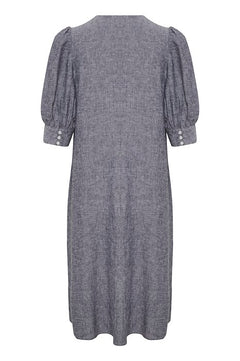 KikoIW Yanca Dress - Marine Blue Melange