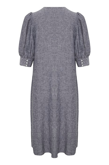 KikoIW Yanca Klänning - Marine Blue Melange