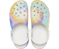 Classic Platform Tie-Dye Graphic Clog - White/Multi