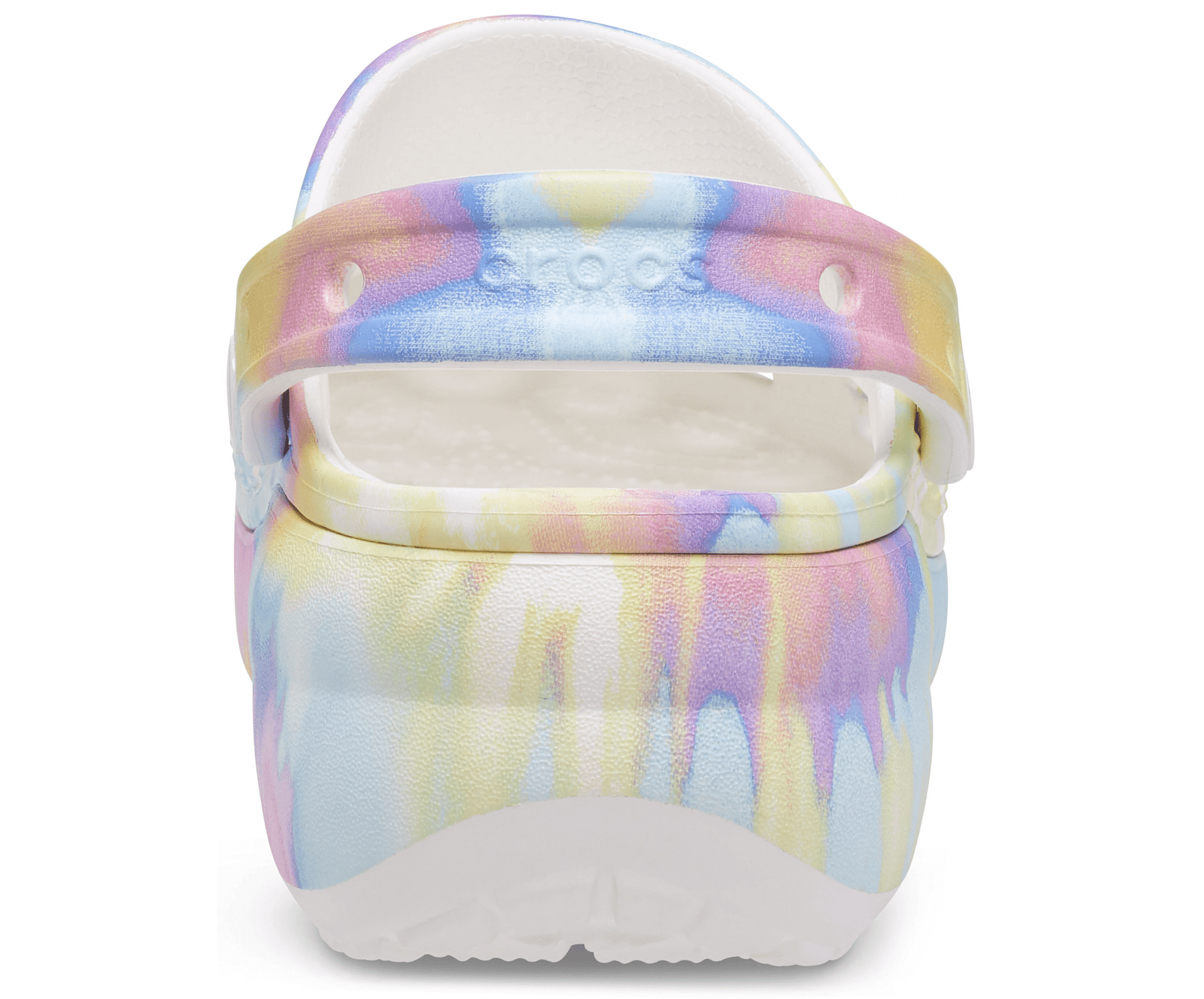 Classic Platform Tie-Dye Graphic Clog - White/Multi