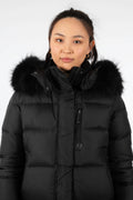 Stella Long Puffer - Black Fade