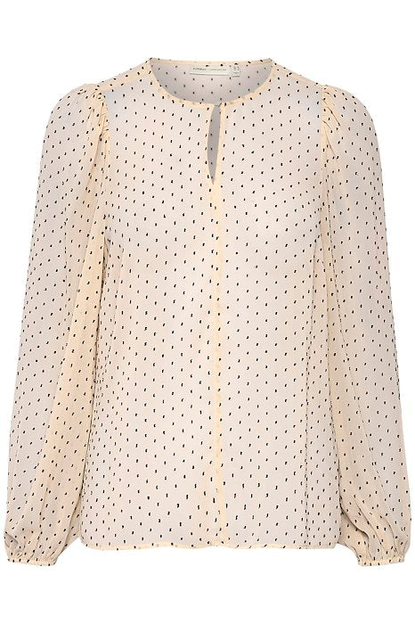 IbiIW Long Sleeve Blouse - French Nougat