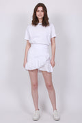 Julli Linen Skirt - White - Ella & il - Skjørt - VILLOID.no