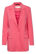 ZellaIW Long Blazer - Pink Rose