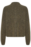 AlphaGZ Short Cardigan - Dark Olive Melange