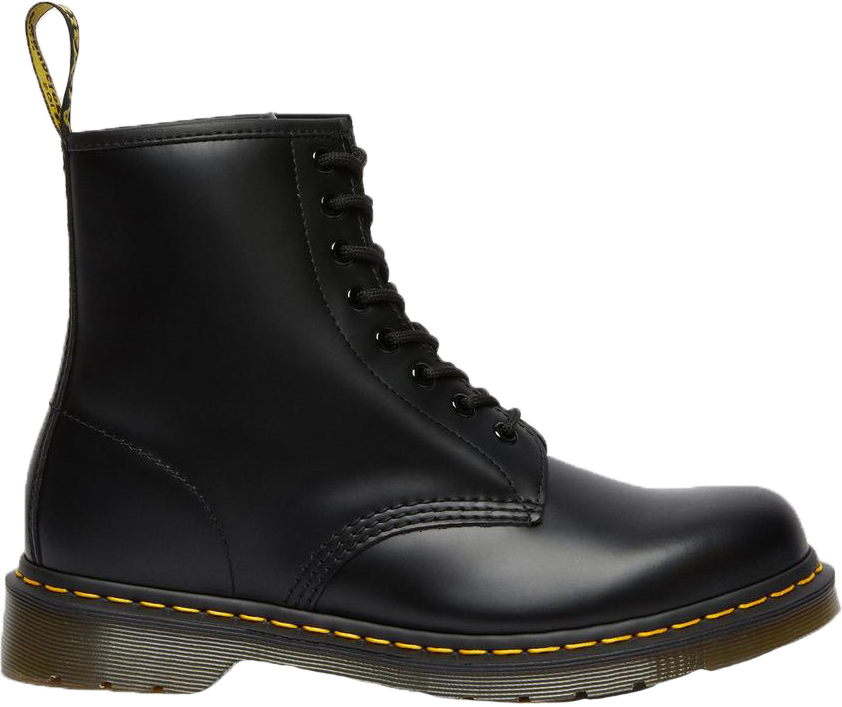 1460 Smooth Leather Lace Up Boots - Black Vintage