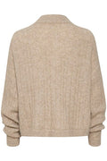DebbieGZ Short Cardigan - Warm Sand Melange