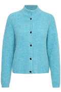 AlphaGZ Short Cardigan - Horizon Blue Melange