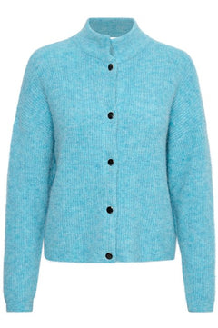 AlphaGZ Short Cardigan - Horizon Blue Melange