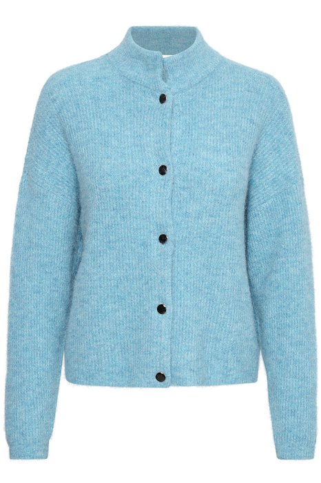 AlphaGZ Short Cardigan - Horizon Blue Melange