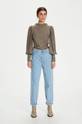 RifaGZ Puff Blouse - Earth - Gestuz - Bluser & Skjorter - VILLOID.no