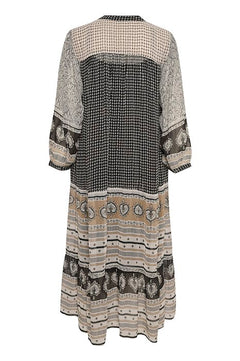 OrkidePW Dress - Black Border Print