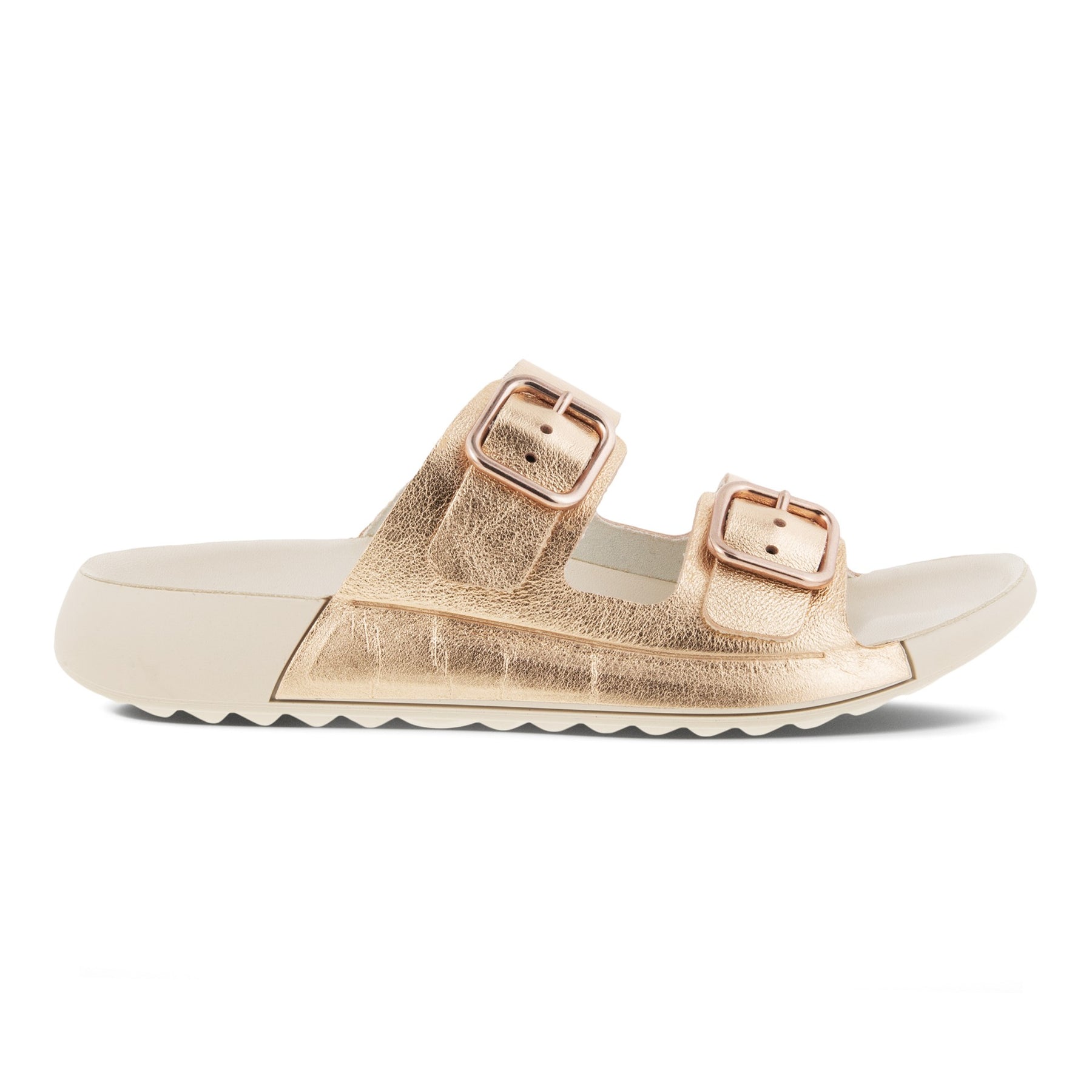 2nd Cozmo W Flat Sandal - Hammered Bronze