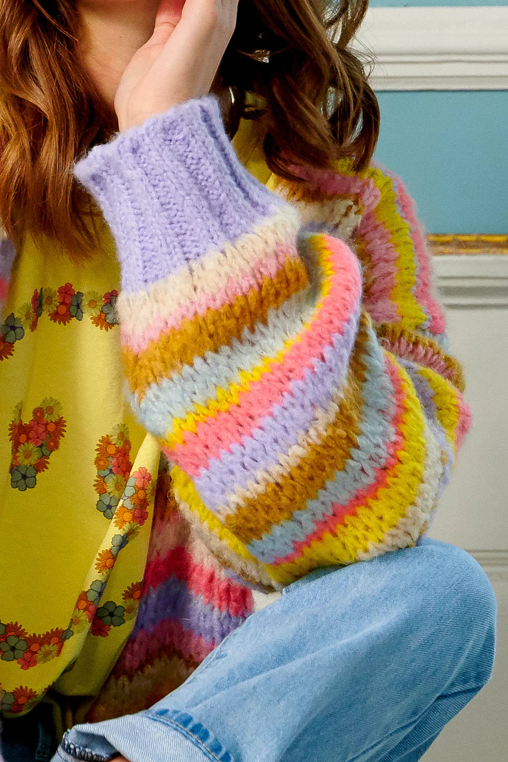 Pool Knit Cardigan - Multi Mix