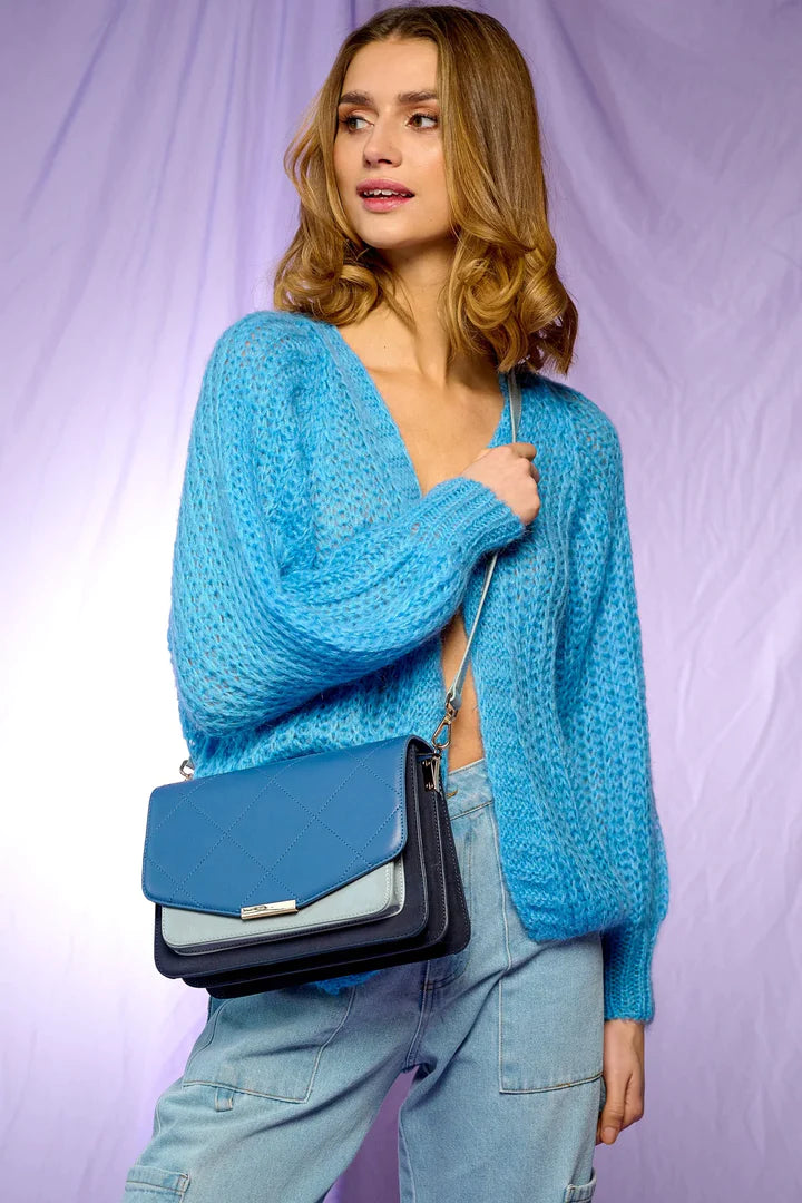 Joseph Cardigan Solid - Pool Blue