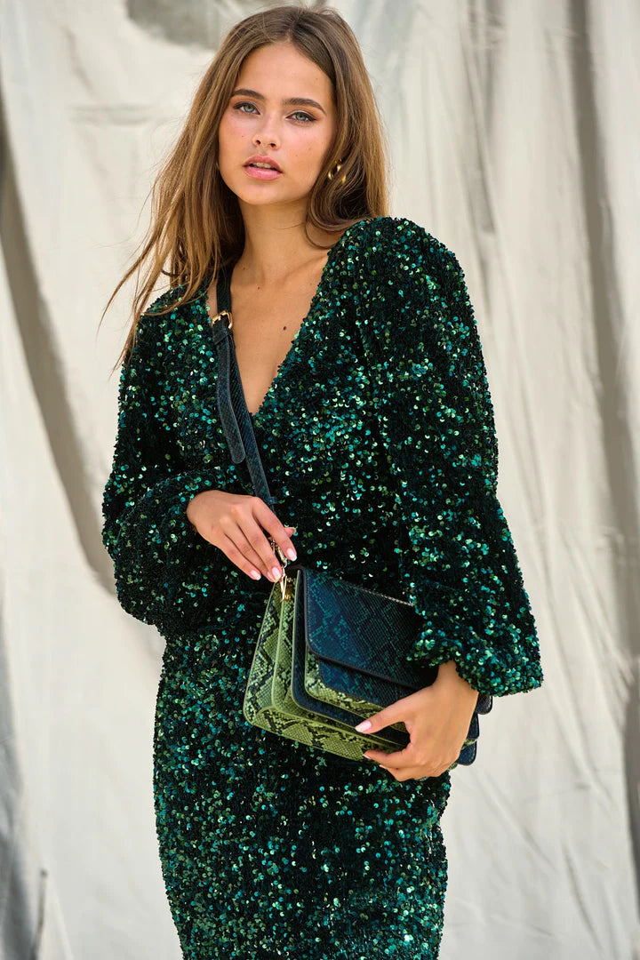 Teagan Lg Dress - Green