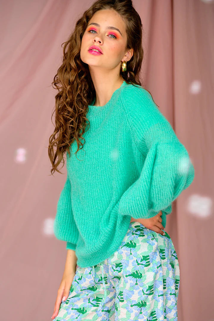 Miko Knit Sweater - Strong Mint