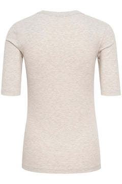 DagnaIW Melange T-Shirt - Ecru