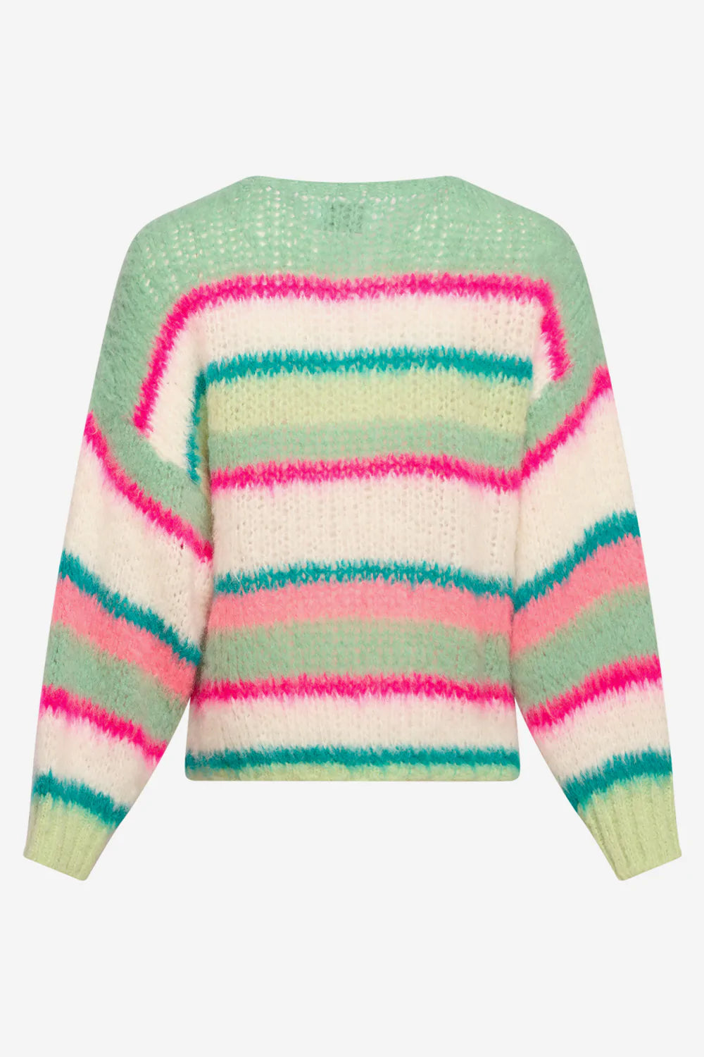 Ella Knit Sweater - Green/Pink/White Mix