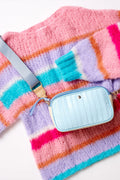 Ella Knit Sweater - Rose/Blue/Lilac Mix