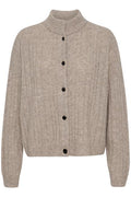 DebbieGZ Short Cardigan - Warm Sand Melange