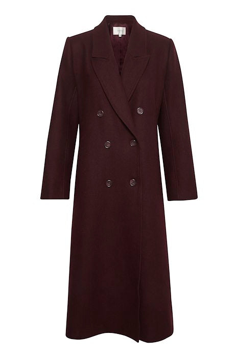 MaleneGZ Coat - Dark Bordeaux
