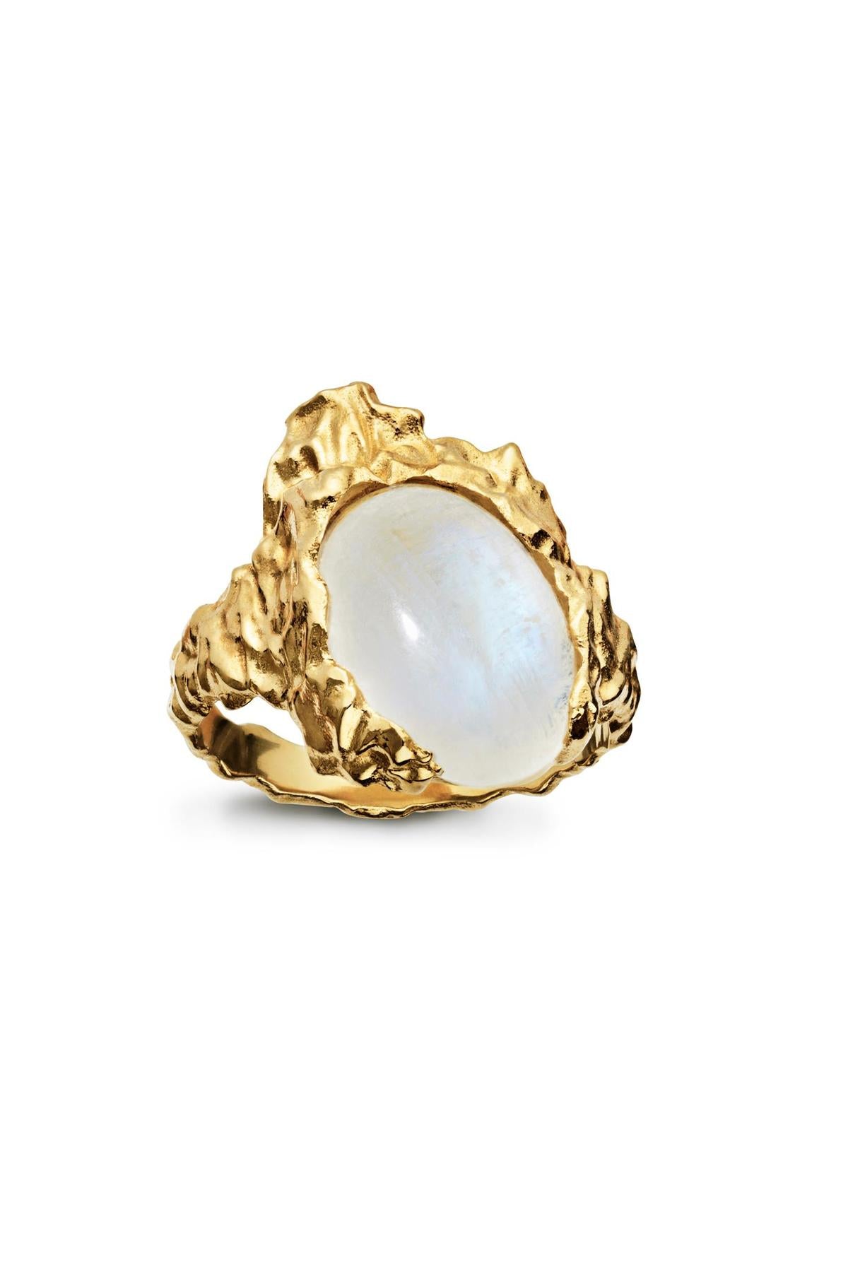 Goddess Ring Moonstone - Gold