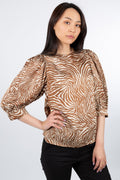 Celestina Blouse Aop - Mountain Zebra