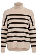 InWear TenleyIW Turtleneck Pullover - Sand/Svart