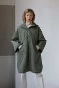 Afterski Poncho - Dusty Olive