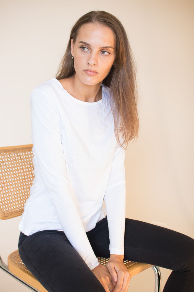 Women's Long Sleeve - White - The Product - Gensere - VILLOID.no
