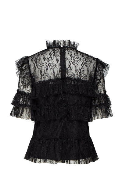 Rachel Blouse - Black - By Malina - Bluser & Skjorter - VILLOID.no