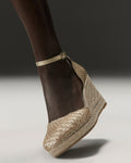 Cile Tessuto Raffia - Platino