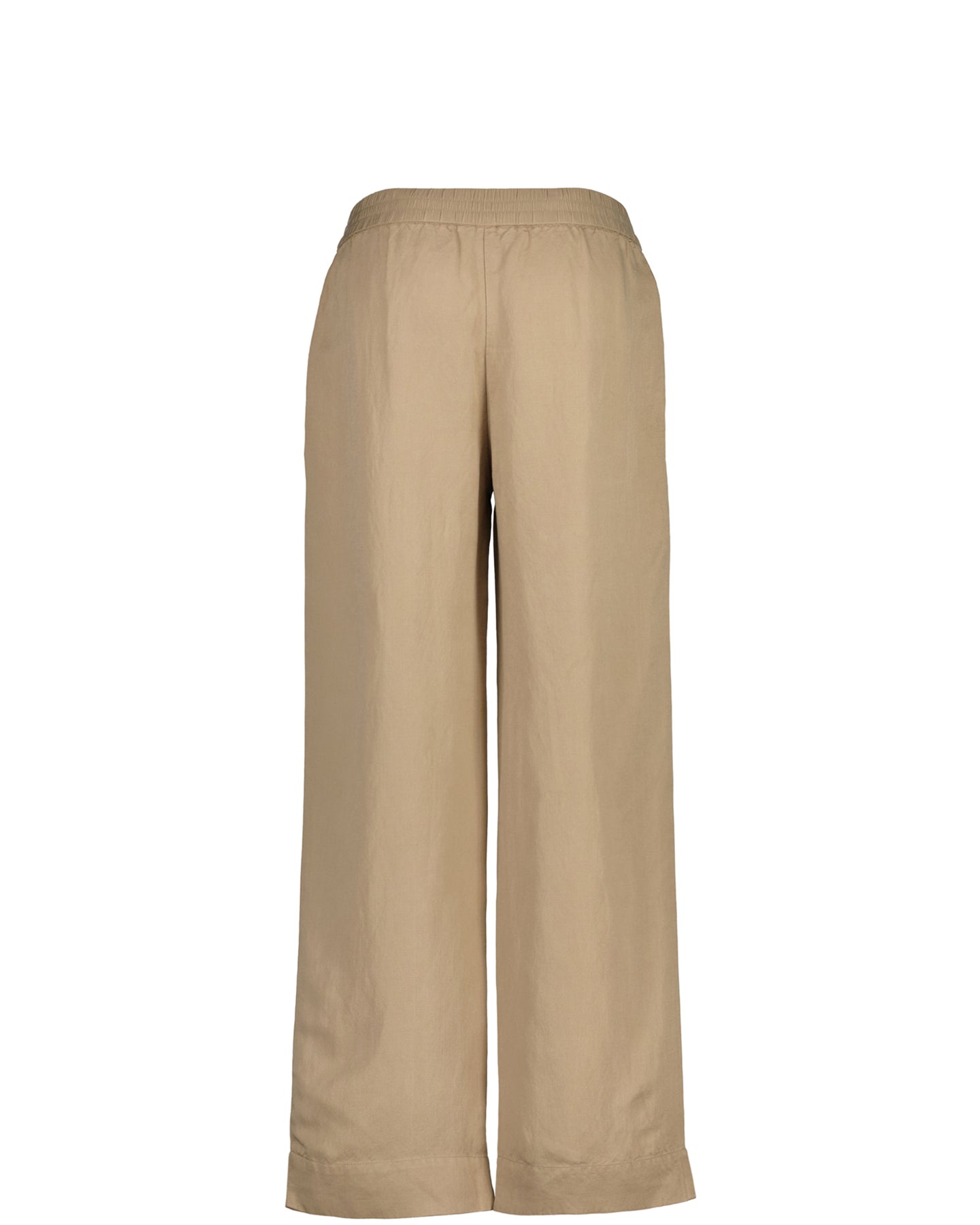 Linen Viscose Pull-On Pants - Horn Beige