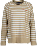 Logo Striped Ls T-Shirt - Dark Khaki