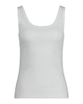 Slim Ribbed Tank Top - White