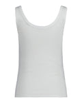 Slim Ribbed Tank Top - White