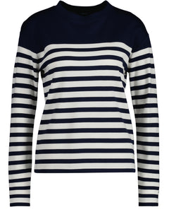 Striped LS T-Shirt - Evening Blue