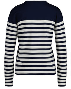 Striped LS T-Shirt - Evening Blue