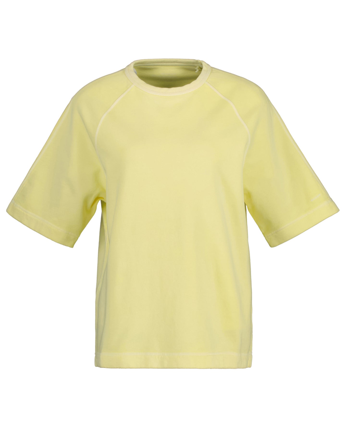 Sunfaded Ss C-Neck Sweat - Lemonade Yellow