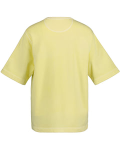 Sunfaded Ss C-Neck Sweat - Lemonade Yellow