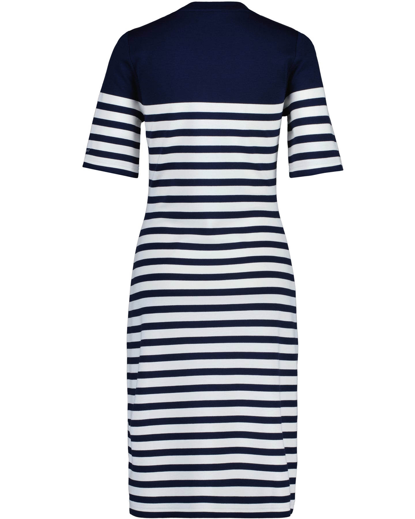 Striped SS T-Shirt Dress - Evening Blue