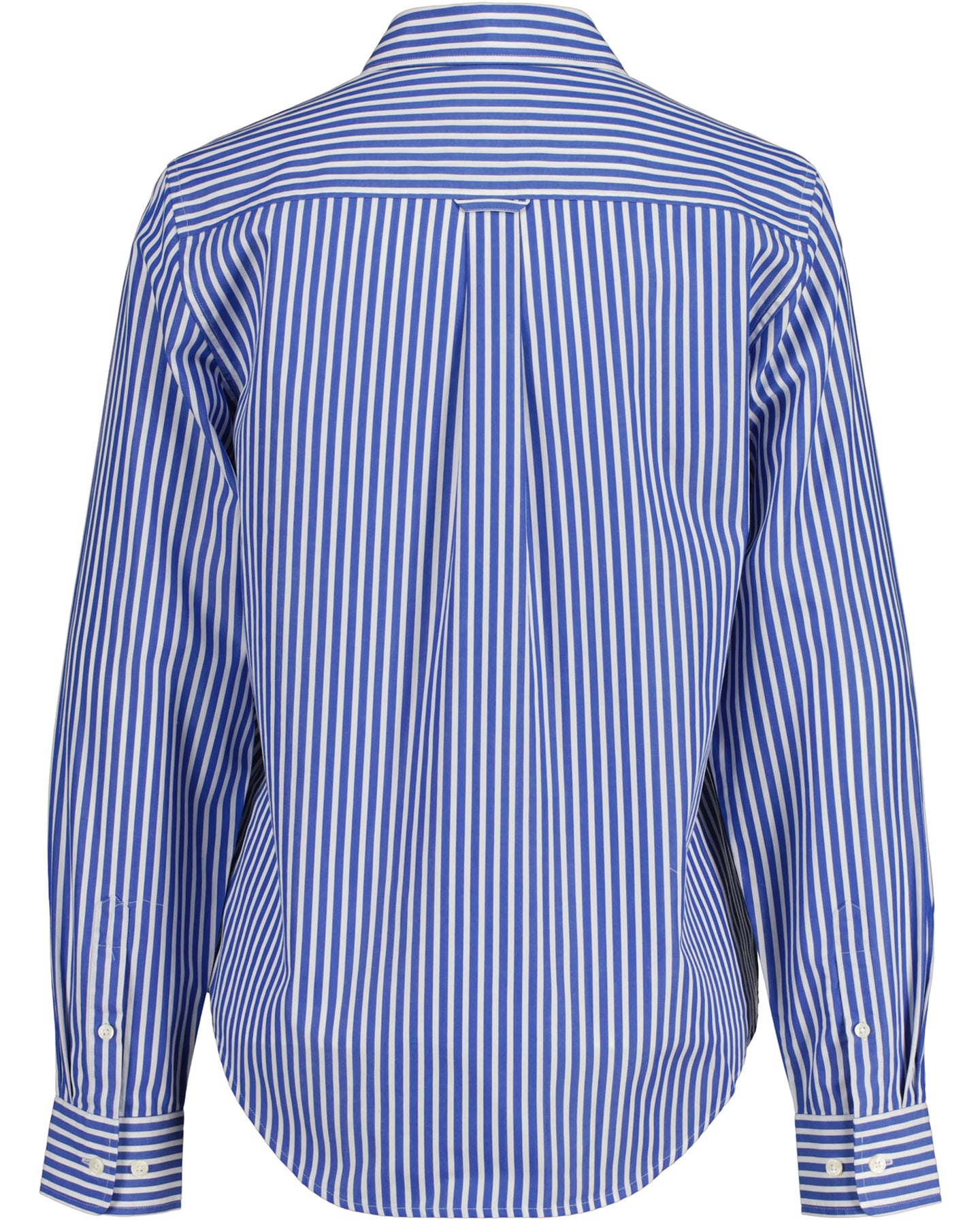 Regular Fit Striped Broadcloth Shirt - Lapis Blue