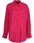 Os Linen Shirt - Magenta Pink