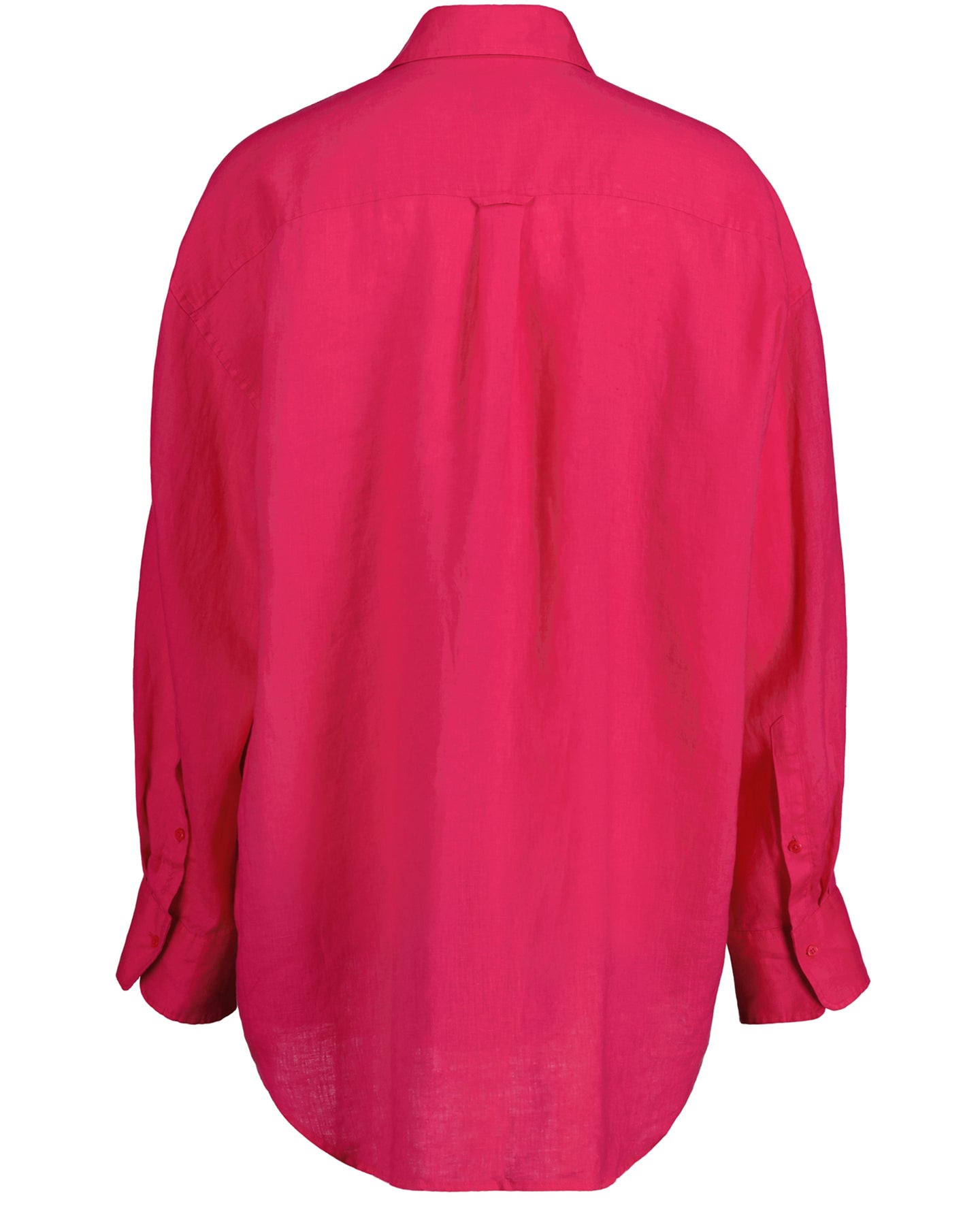 Os Linen Shirt - Magenta Pink
