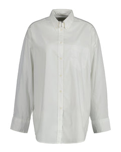 Oversized Fit Luxury Oxford Shirt - Eggshell