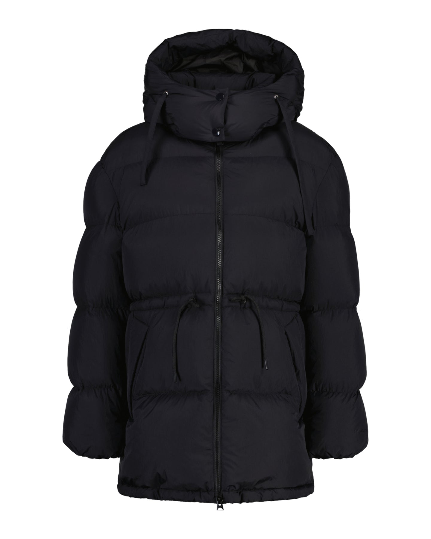 Mid Length Down Jacket - Ebony Black