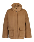 Cropped Wool Jacket - Warm Khaki
