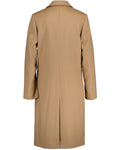 D1. Wool Blend Tailored Coat - Dark Khaki