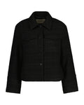 Tweed Blazer Jacket - Ebony Black